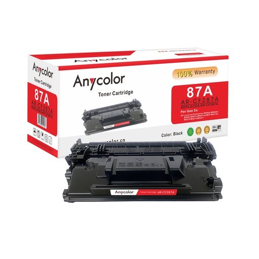 [TA-HP-CF287A] Toner Anycolor HP CF287A Black