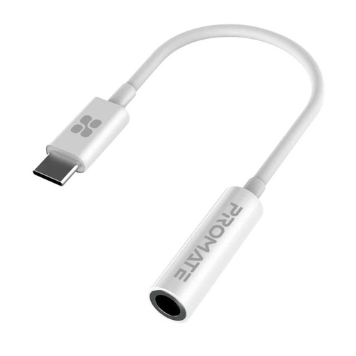 [PRO-CABLE-AUXLINK-C] Promate Dynamic Stereo USB-C to 3.5mm AUX Adapter AUXLINK-C