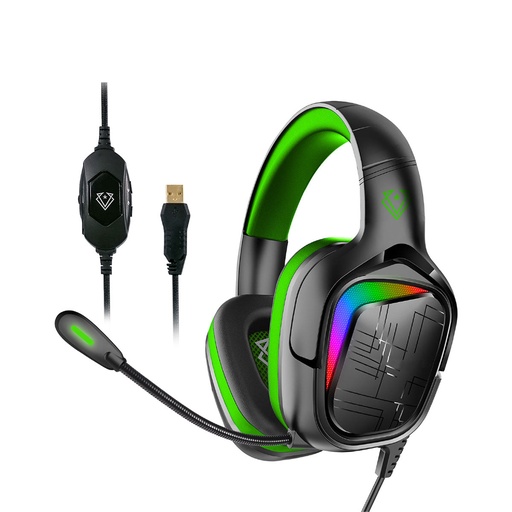 [VER-HS-MIAMI.GREEN] Vertux High Performance 7.1 Stereo Sound Pro Gaming Headset MIAMI.GREEN