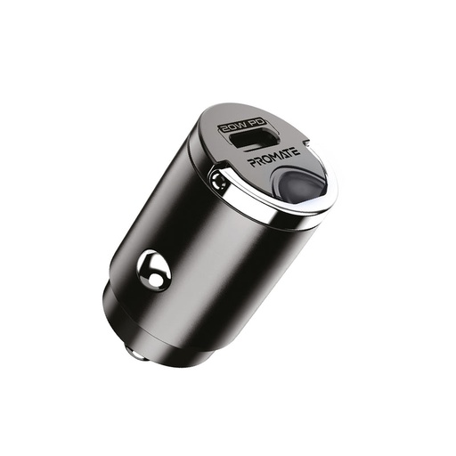 [PRO-CARCHARGER-BULLET-PD20] Promate World's Smallest Car Charger with 20W Power Delivery Bullet-PD20