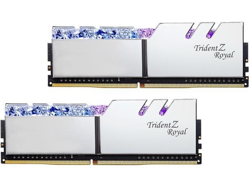 [MPC-GSKILL-DDR4-32GB-PC4000GTRS] Memory PC G-SKILL TRIDENT Z ROYAL RGB DDR4 32Gb PC4000 SILVER (2 x 16GB)(F4-4000C18D-32GTRS)