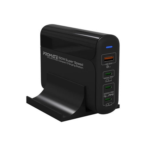 [PRO-CH-POWERSTORM‐PD150.UK] Promate Wall Socket Charger 150W Super Speed Compact Charging Station PowerStorm-PD150