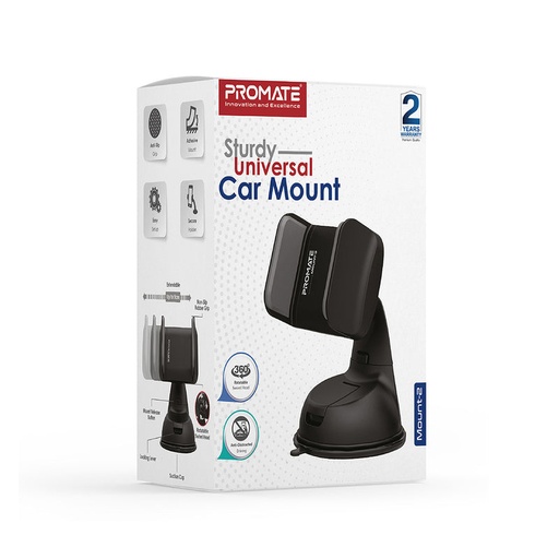 [PRO-HOLDER-MOUNT-2.BLACK] PROMATE MOUNT-2.BLACK Sturdy Universal Car Mount