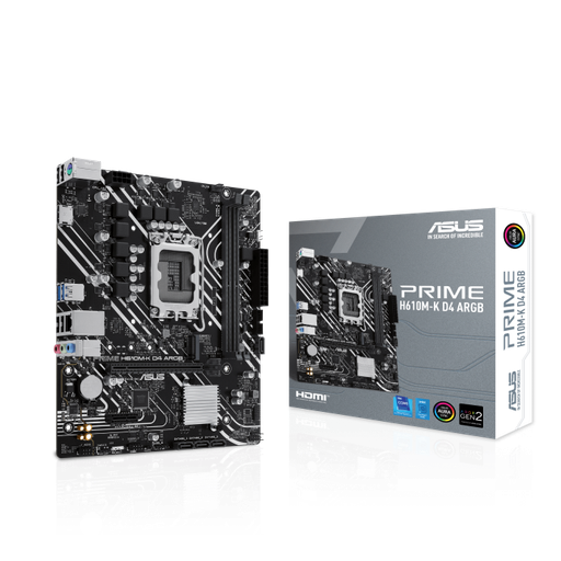 [MB-AS-PRIME-H610M-K-D4-ARGB-90MB1HN0-M0EAY0] Motherboard Intel 1700/DDR4 Asus PRIME H610M-K D4 ARGB (90MB1HN0-M0EAY0)