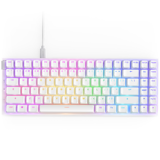 [KB-NZXT-KB-002NW-US] Keyboard NZXT Function 2 Mini TKL White (KB-002NW-US)