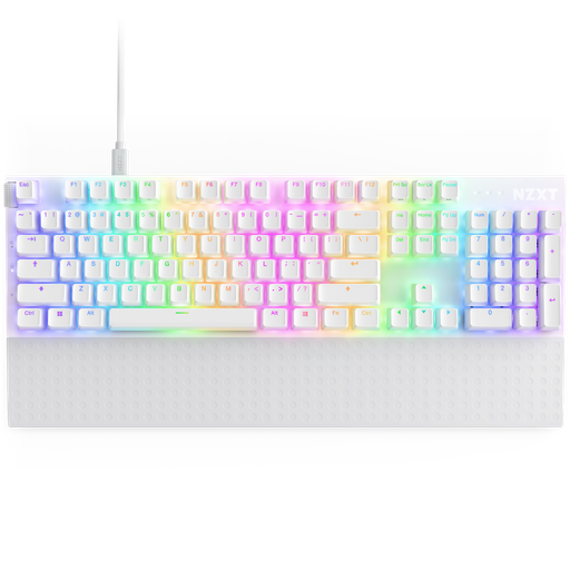 [KB-NZXT-KB-001NW-US] Keyboard NZXT Function 2 Full Size White (KB-001NW-US)