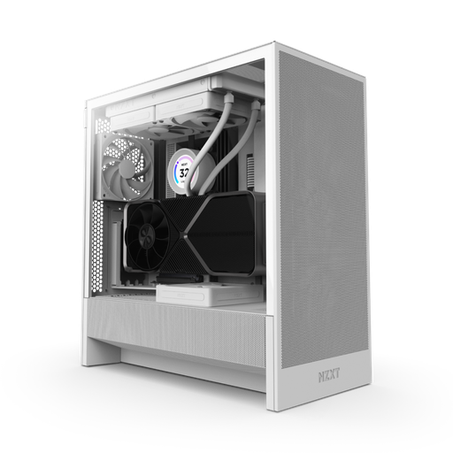 [CA-NZXT-CC-H51FW-01] Casing H5 Flow Edition All White Mid Tower Gaming